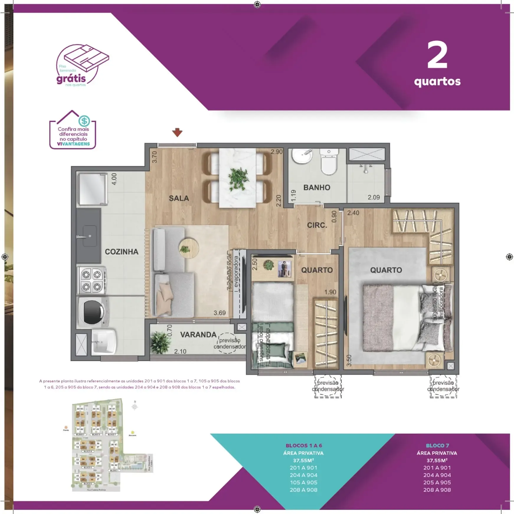 Apartamento 2 quartos